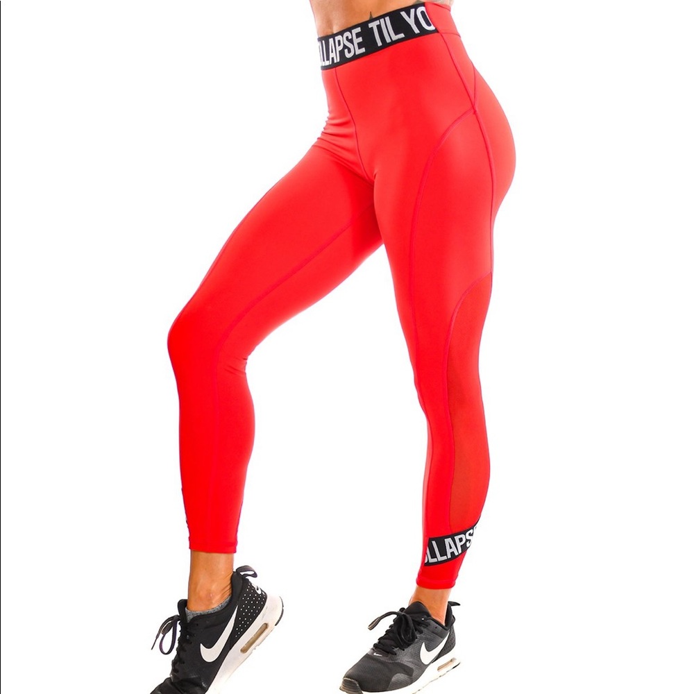 Til You Collapse Branded Leggings